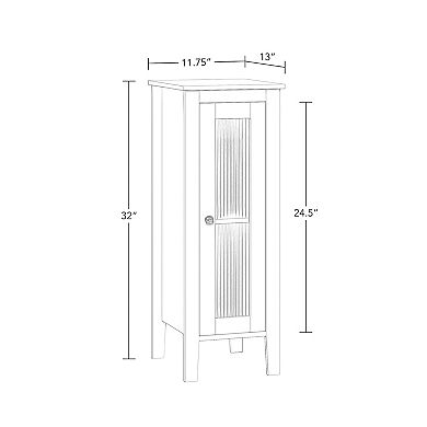 RiverRidge Home Prescott Slim 1-Door Floor Cabinet