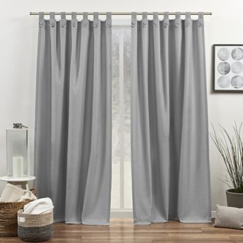 Exclusive Home Curtains Loha Tuxedo Tab Top Curtain 2-panel Window Curtain Set