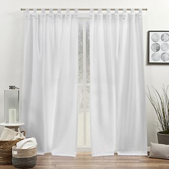 Exclusive Home Curtains Loha Tuxedo Tab Top Curtain 2-panel Window Curtain Set
