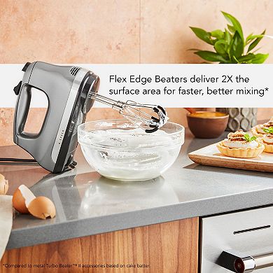 KitchenAid KHM6118 6-Speed Hand Mixer with Flex Edge Beaters