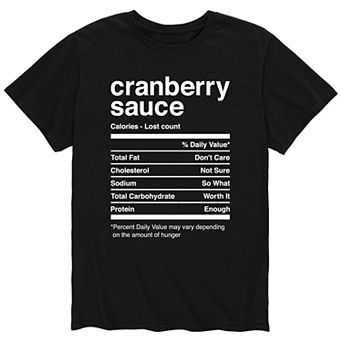 Men's Crandberry Nutrition Facts Tee
