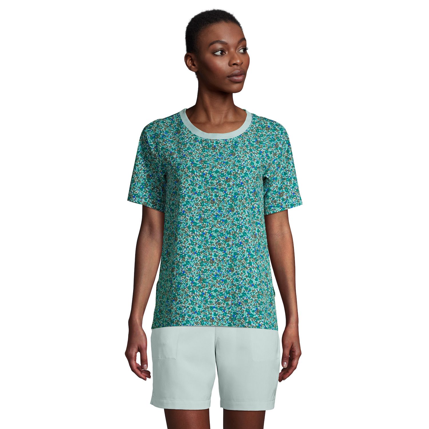 Image for Lands' End Women's 365 Commuter Elbow-Sleeve Tunic Top at Kohl's.