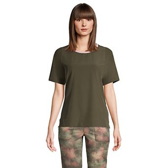 Women's Lands' End 365 Commuter Elbow-Sleeve Tunic Top