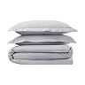 Serta X Comfort Solid 500 Thread Count Duvet Cover Set with Shams