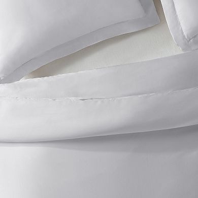 Serta X Comfort Solid 500 Thread Count Duvet Cover Set with Shams