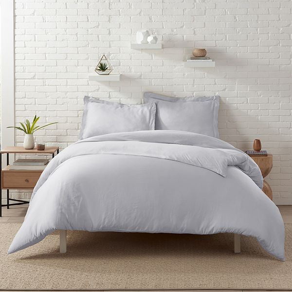 Serta Zen Rest Rayon from Bamboo Duvet Cover Set with Shams