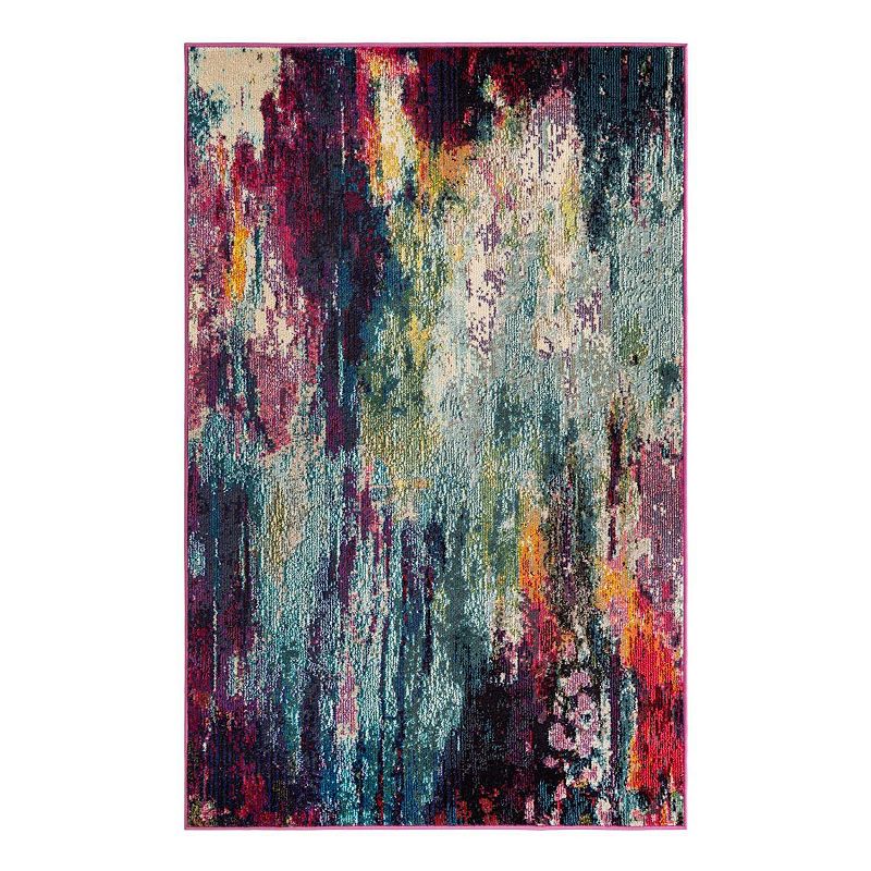 Unique Loom Sunset Chromatic Rug, Multicolor, 8Ft Rnd