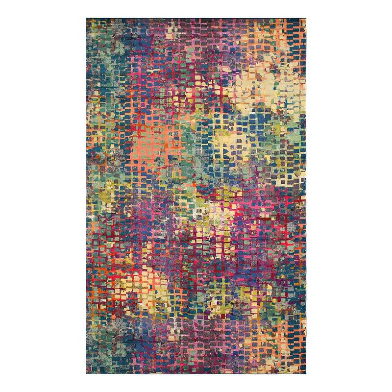 Unique Loom Bondi Chromatic Rug, Multicolor, 8Ft Rnd