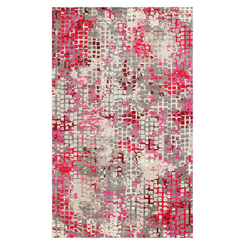 Unique Loom Bondi Chromatic Rug, Pink, 8Ft Rnd