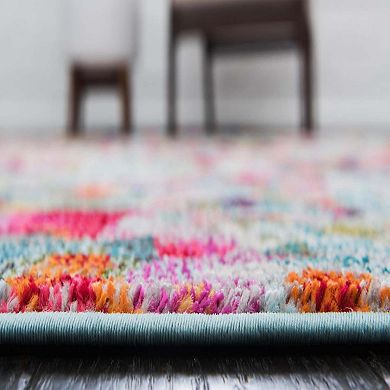 Unique Loom Champagne Chromatic Rug