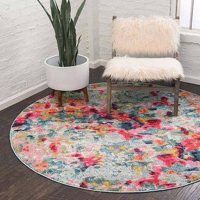 Unique Loom Champagne Chromatic Rug