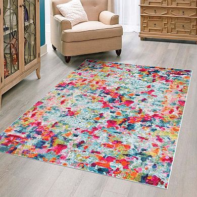 Unique Loom Champagne Chromatic Rug