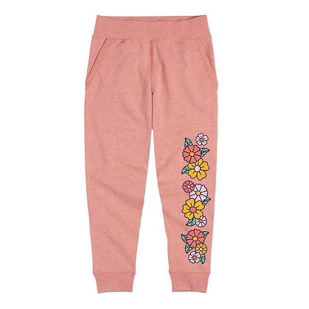 Girls 7-16 Hippie Flowers Jogger Pants