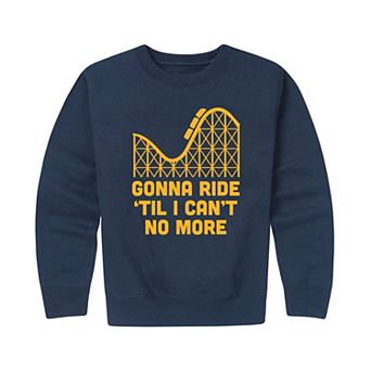Boys 8-20 Gonna Ride Rollercoaster Crew Fleece Sweatshirt