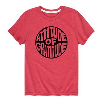 Boys 8-20 Attitude Of Gratitude Graphic Tee