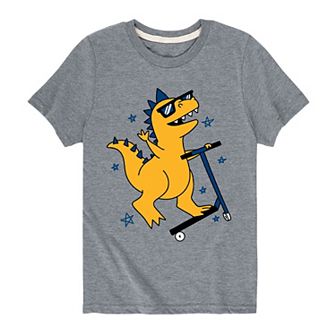 Boys 8-20 Mohawk Scooter Dino Graphic Tee