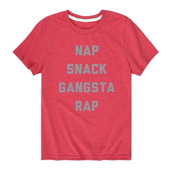 Boys 8-20 Nap Snack Gangsta Rap Graphic Tee