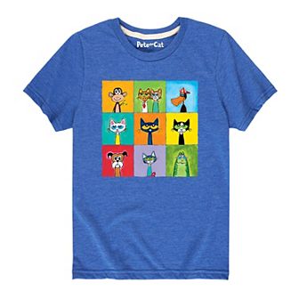 Boys 8-20 Pete The Cat Family Friends Graphic Tee