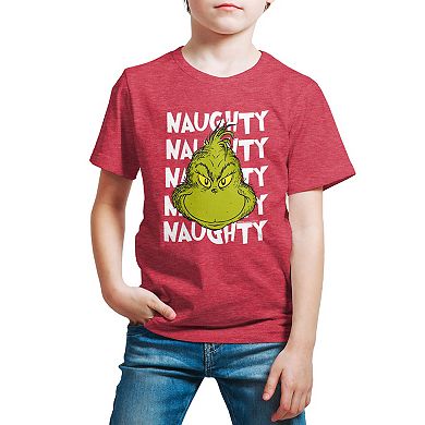 Boys 8-20 Dr. Seuss' The Grinch Who Stole Christmas Naughty Graphic Tee