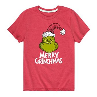 Boys 8-20 Dr. Seuss The Grinch Who Stole Christmas Merry Grinchmas Graphic Tee