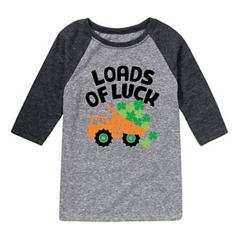 Boys 8-20 Loads Of Luck Raglan Graphic Tee