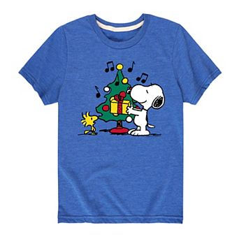 Boys 8-20 Peanuts Christmas Tree Graphic Tee