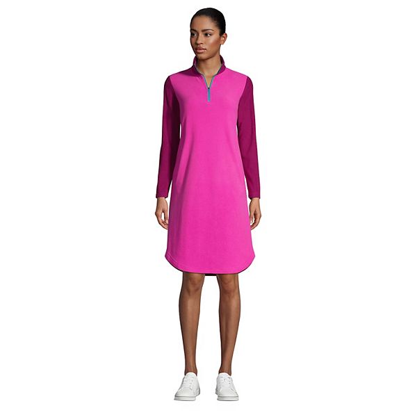Women S Lands End Quarter Zip Fleece Dress