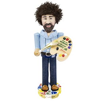 Kurt Adler 10" Bob Ross with Palette Nutcracker