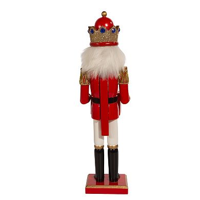 Kurt Adler 15" Red King Nutcracker with Calendar