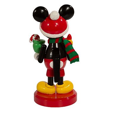 Disney 10" Mickey Mouse with Present Nutcracker by Kurt Adler