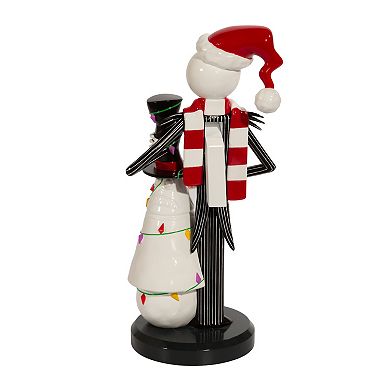 Disney 11" Nightmare Before Christmas Jack Skellington with Snowman Nutcracker by Kurt Adler