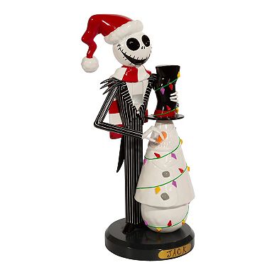 Disney 11" Nightmare Before Christmas Jack Skellington with Snowman Nutcracker by Kurt Adler