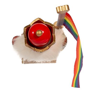 Gay Pride Flag Christmas Nutcracker Floor Decor