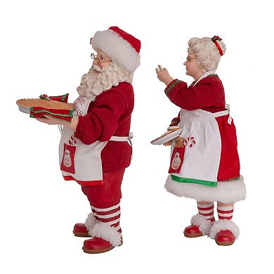 Fabriche Mr. and Mrs. Santa Christmas Table Decor 2-piece Set