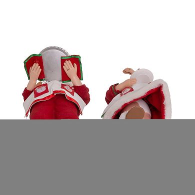 Fabriche Mr. and Mrs. Santa Christmas Table Decor 2-piece Set