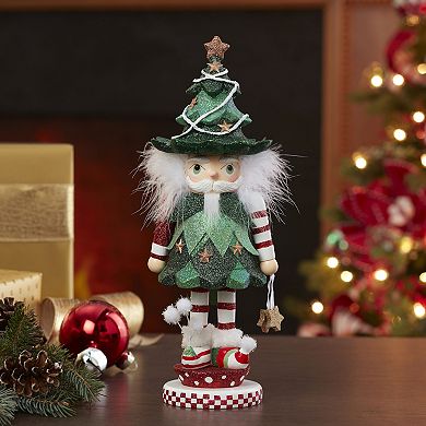 Hollywood Jolly Tree Christmas Hat Nutcracker Table Decor