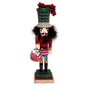 Hollywood Wine Nutcracker Christmas Floor Decor