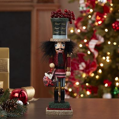Hollywood Wine Nutcracker Christmas Floor Decor