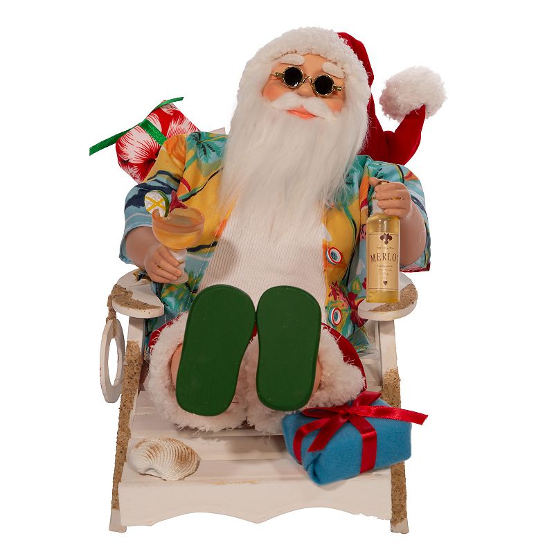 76934116 Santa Beach Chair Christmas Table Decor, Multicolo sku 76934116