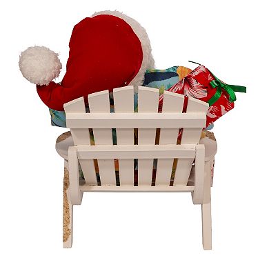 Santa Beach Chair Christmas Table Decor