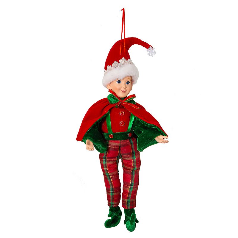 76809935 Kringle Klaus Elf Plaid Pants Christmas Ornament,  sku 76809935