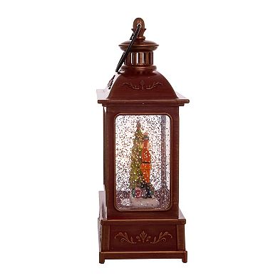 Kurt Adler 8" Battery-Operated Lit Nutcracker Swirl Water Lantern