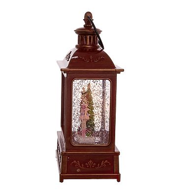 Kurt Adler 8" Battery-Operated Lit Nutcracker Swirl Water Lantern