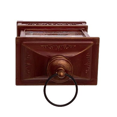 Kurt Adler 8" Battery-Operated Lit Nutcracker Swirl Water Lantern