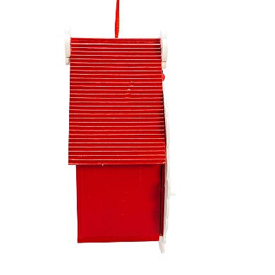 Santa Head Birdhouse Christmas Ornament