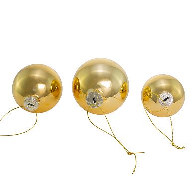 Shiny Gold Finish Ball Christmas Ornament 20-piece Set
