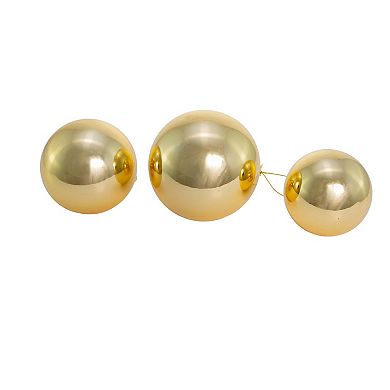 Shiny Gold Finish Ball Christmas Ornament 20-piece Set