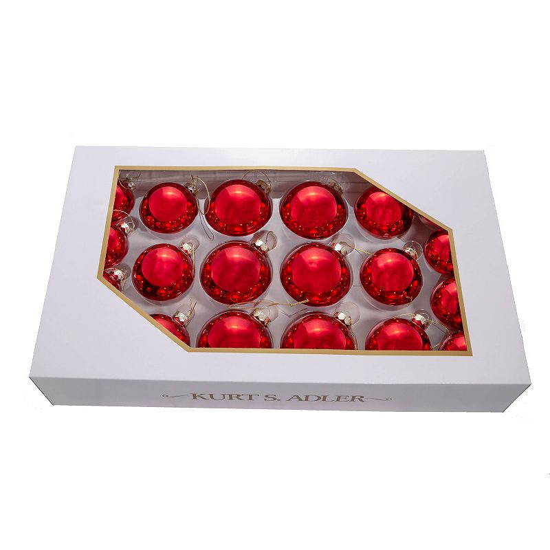 55662819 Shiny Red Ball Christmas Ornament 20-piece Set sku 55662819