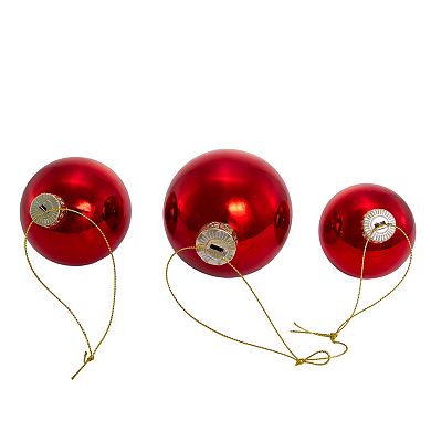 Shiny Red Ball Christmas Ornament 20-piece Set