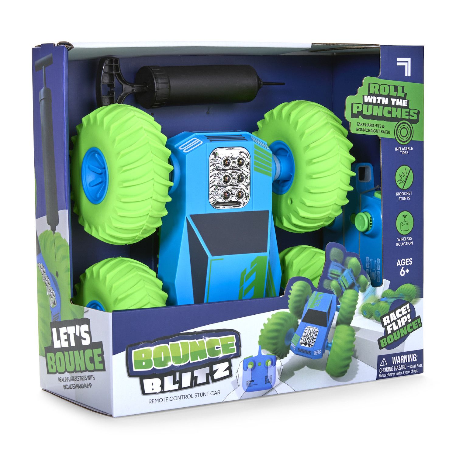 Sharper Image RC Flip Stunt Bounce Blitz Toy Vehicle